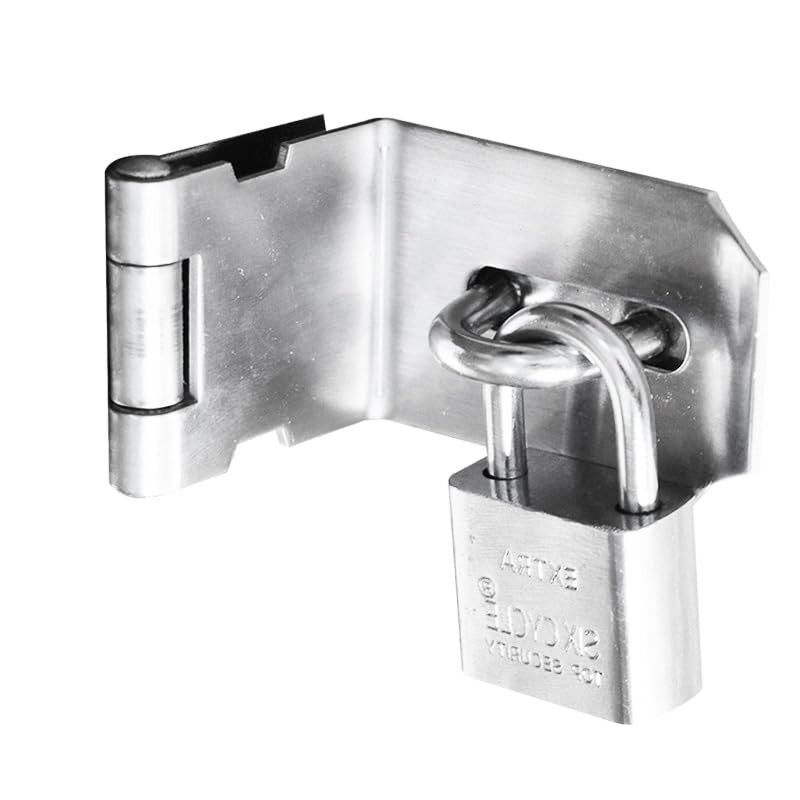 Heavy Duty Stainless Steel Safety Hasp,Door Hasp Latch 90 Degree,