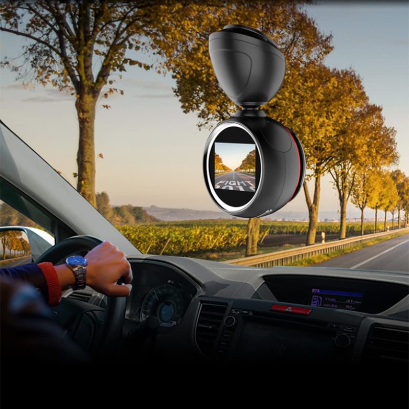 Dash Cam Wifi Cell Phone Connected Driving Recorder, Riloer 1920×1080P