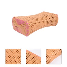 HOOTNEE Cooling Pillow Breathable Sauna Neck Rest Simulated Woven Mat Pillow Sweat Steam for Elderly Neck Support 11.81X6.29X3.54In