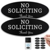 No Soliciting Sign for House 2 PCS Acrylic Set with
