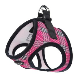 Bark Appeal Perro Pechera RASPLM-M Plaid Mesh EZ Wrap Harness, Raspberry - Medium
