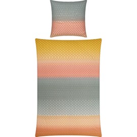 REDBEST Seersucker Bed Linen Colourful Size 135 x 200 cm (80 x 80 cm)