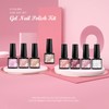 MTSSII 8PCS Gel Nail Polish Set, Soak Off UV LED