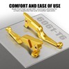 NICECNC Gold Hand Levers Brake Clutch Rod Compatible with Harley