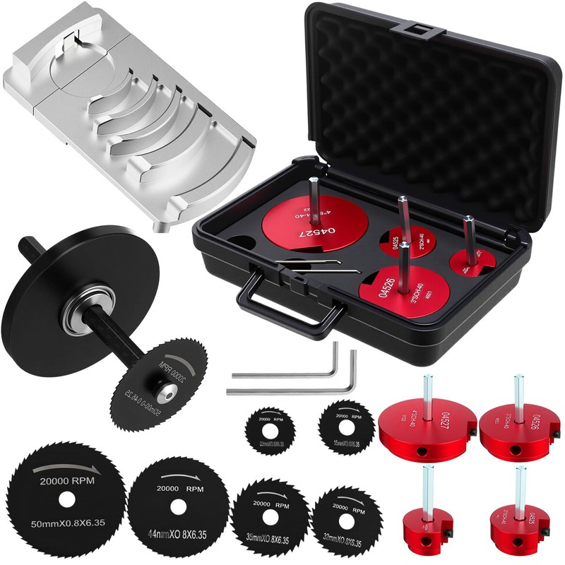 Blulu 11 Piece PVC Pipe Reamer Kit for 1/2" Drill,