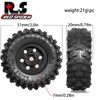 REDSPIDER 1.0 Beadlock Wheels and Tires（4pcs）1.0 Crawler Tires 51*20mm 1.0
