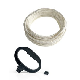 YAMAKATO Recoil Starter Handle with 5.0mm*16ft Pull Rope for MTD Troy-Bilt Honda Predator Generac Champion Generator Washer Lawn Mower Trimmer Snowblower Small Engine Pull Cord Replacements