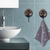 YSSILADI Heavy Duty Vacuum Suction Shower Hooks, Glass Suction Cup,