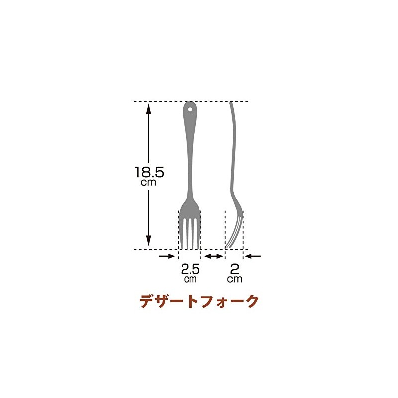 Enamelware Cutlery Dessert Fork nowa 737475