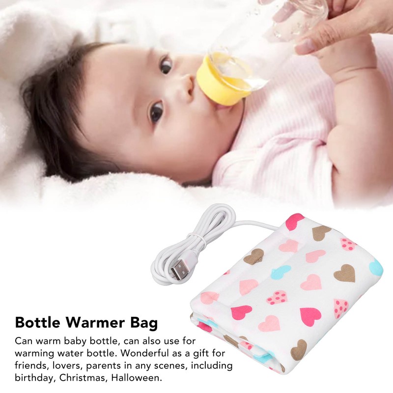 Travel Milk Heat Bag USB Portable Compact Zip Closure Thermostat