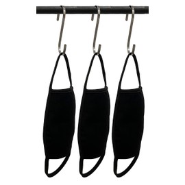 COIN 1804 12 Pack Face Mask Fabric Cloth Protection Covering Women Adult Unisex Cover Reusable Washable Breathable Made in USA Black Basic 12PC