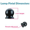 Aspen Creative 24042-05-1, Lamp Finial for Lamp Shade/Oil Rubbed Bronze