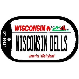 Smart Blonde Wisconsin Dells Wisconsin Novelty Metal Dog Tag Necklace DT-10624
