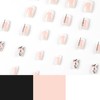 Medium Short Square Press on Nails Fake Nails Simple with