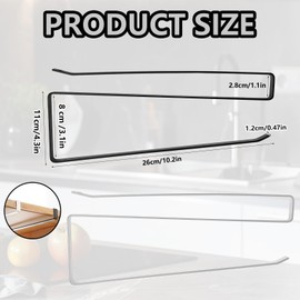 Pack of 2 Roll Holder Under Cupboard, Paper Roll Holder No Drilling, Kitchen Roll Holder, Cupboard, Paper Towel Roll Holder, Hanging Paper Towel Holder for Bathroom, Bedroom, Kitchen