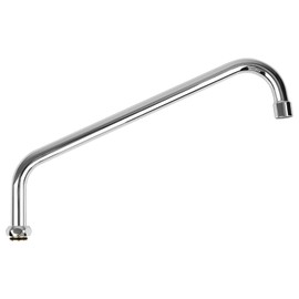 TNROTED 14 Inch Faucet Swivel Spout Replacement Fits for All T&S Faucets, 360° Commercial Sink Faucet Spout with 2.2 GPM Aerator for 2 or 3 Bay Compartment Sinks