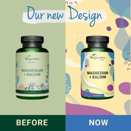 Vegavero Magnesium + Potassium | High Strength Citrate Forms | 180 Vegan Capsules | Electrolytes for Hydration & Recovery