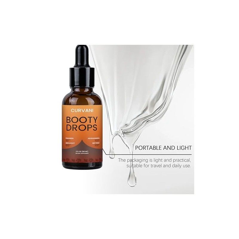 Booty Drops Lifting Serum Concentrated Formula 2 oz. Custom-Designed for