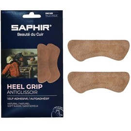 Safir Heel Blister Prevention, Pad Heel Grip, Cushioned, Comfortable Feet, Genuine Suede 1 Pair