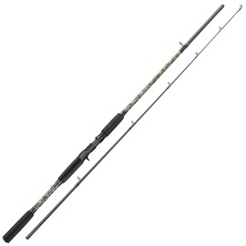 Sougayilang Spinning & Casting Fishing Rods, 2-Piece Strong Carbon&Glass Composite Trolling Rod Offshore Surf Pole for Bass, Trout, Panfish, Catfish- Casting- 7'6"-Green