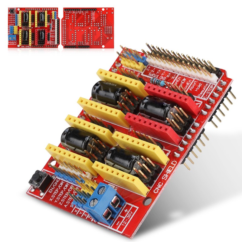 Witbot CNC Shield Expansion Board+drv8825 Stepper Motor Driver+Heat Sink for