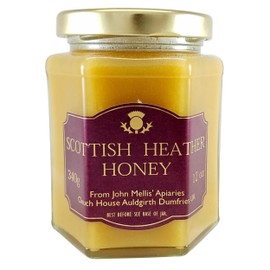 John Mellis Apiaries Scottish Honey, Scottish Heather Honey, 12 Ounce Jar