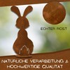 Rostikal Easter Bunny Set of 2 - Handmade Rust Metal