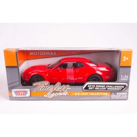 2018 Dodge Challenger SRT Hellcat Widebody Red 1/24 Diecast Model by Motormax 79350