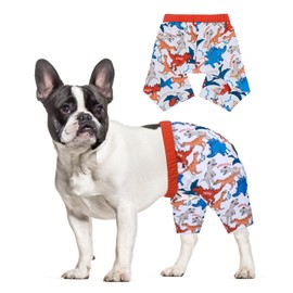 CuteBone Dog Swim Trunks Swimsuit Durable & Comfortable - Quick-Dry, Adjustable Waistband Shorts, UV Protection Bikini- Perfect for Beach, Pool & Outdoor Fun, Dinos DST08XL