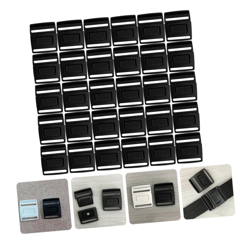 STOBOK Buckles 100Pcs portable plastic buckle Professional Plastic Buckle center