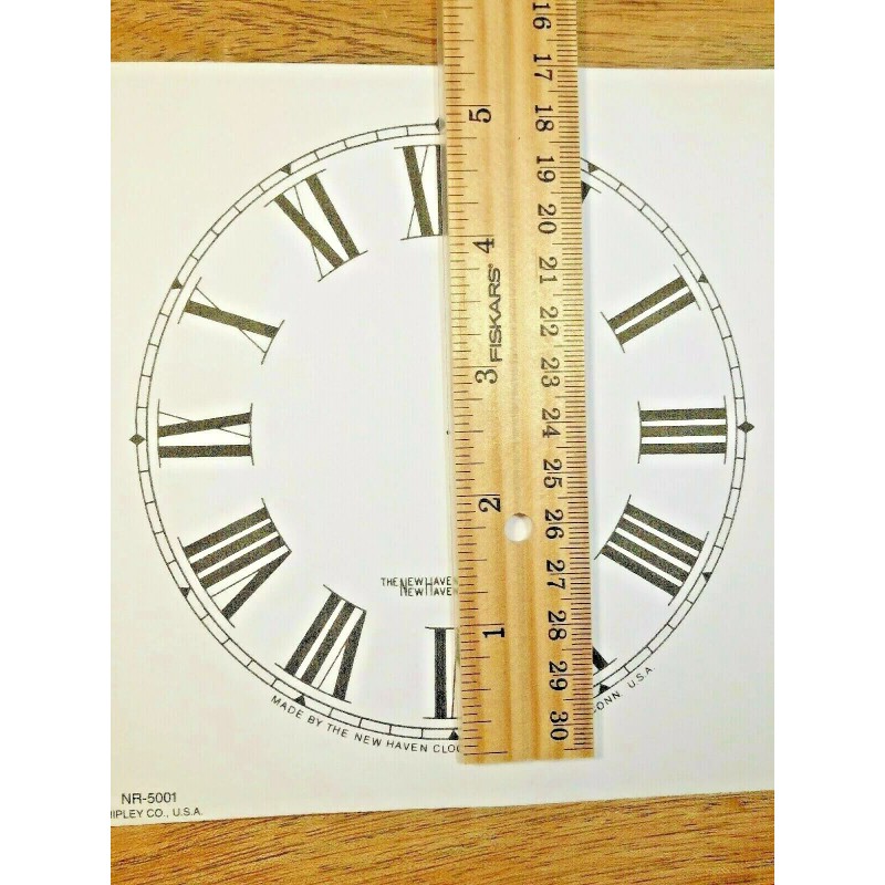 New Haven 5" New Haven Clock Paper Dial, Roman Numeral