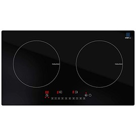 Cheftop Induction Cooktop Portable Induction Burners 120V Digital Ceramic Top with Kids Safety Lock ,1800 Watt, Touch Sensor Control Multiple Cooking Zones & Levels (Double Burner)