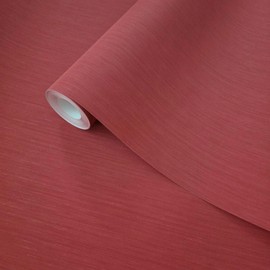 Modern Burgundy red Faux Fabric Lines Textured Plain Contemporary Wallpaper roll
