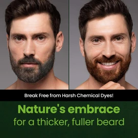 Herb For Men Mustache & Beard Dye (Soft Black, 1 Pack), PPD-Free Ammonia-Free, Vegan with Natural Ingredients, Odorless, Gentle for Sensitive Skin, No Skin Irritation