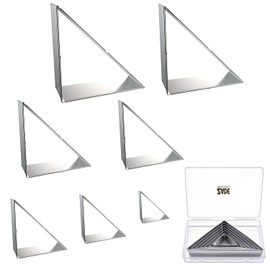 Triangle Cookie Cutters Set, 7PCS Stainless Steel Kitchen Baking Tools