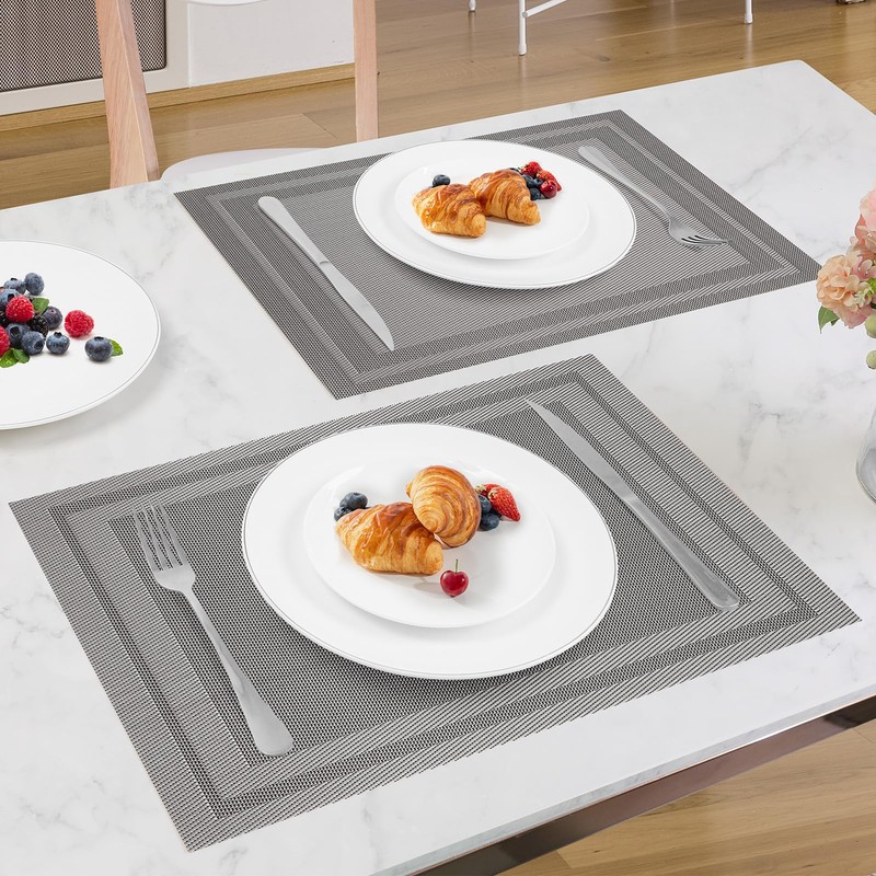 SueH Design Woven Place Mats, Place Mats Set of 4