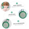 Operitacx Rhinestone Dinosaur Ear Headphones with Mic Soft Earmuffs Volume