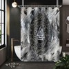 GURETER Viking Knot Shower Curtain, Men's Viking Themed Bathroom Decor
