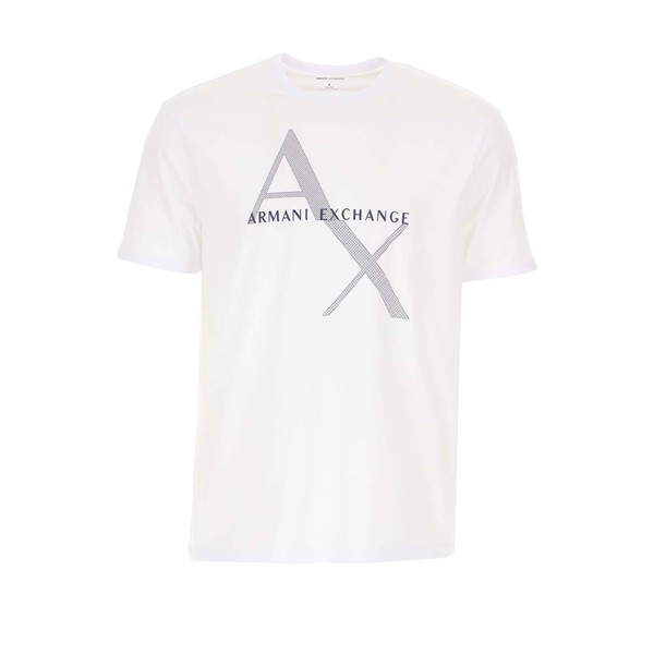 A|X ARMANI EXCHANGE mens Tonal and Contrast Logo Core Crew