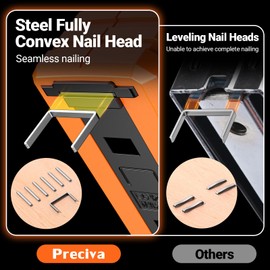 Preciva Heavy Duty Staple Gun for Wood with 1800 PCS Staples, 3 in 1 Manual Stapler Gun for Wood, Crafts, Fabric,Furniture,DIY