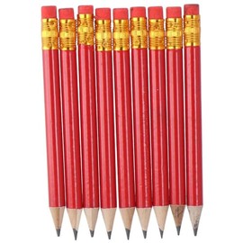 GetCoupon 72 Pieces Golf Pencils, Half Pencils Mini Pencils, with Erasers Pencils, 10cm for Bridal Shower Wedding Golf Office Supplies(red)