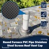 Pearwow PVC Vent Termination Cap, 1 Pcs Roof Vent Cap