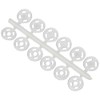Prym 347155 Sew-On Snap Fasteners plastic, White, 2 x 1