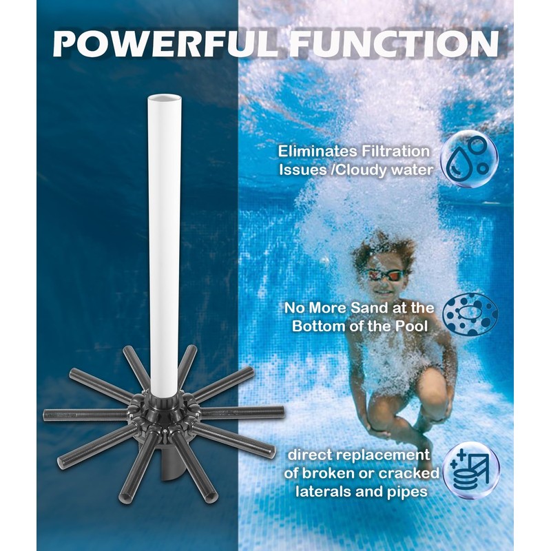 Yoursme SX244DA Lateral Assembly with Center Pipe Replacement for Hayward