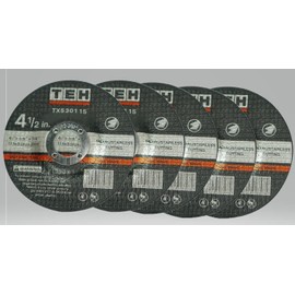 115mm Metal Cutting Discs Steel for Angle Grinders 115mm x 3mm x 22.2mm (5 Pack)