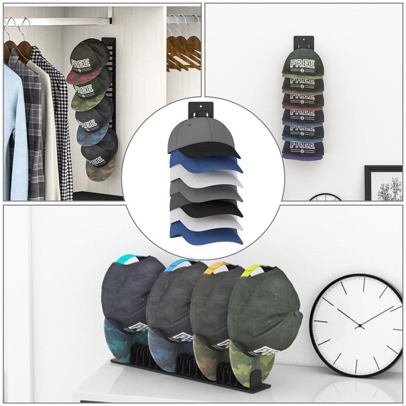 ADDUDU Hat Rack,Wall-Mounted Hat Organizer for Closet Bedroom RV Living
