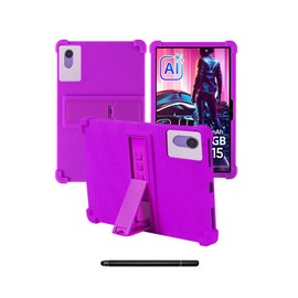 for Plimpton PlimPad P2 Tablets Case 10 inch,BOVUGAC Soft Silicone Adjustable Stand Shockproof Kids Friendly for Plimpton PlimPad P2 Tablets(Purple)