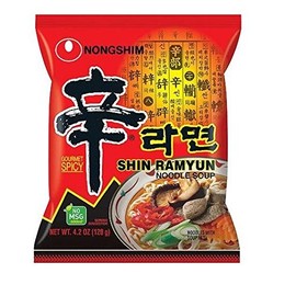 Nongshim Shin Ramyun Noodle Soup, 4.2 oz, 10 count