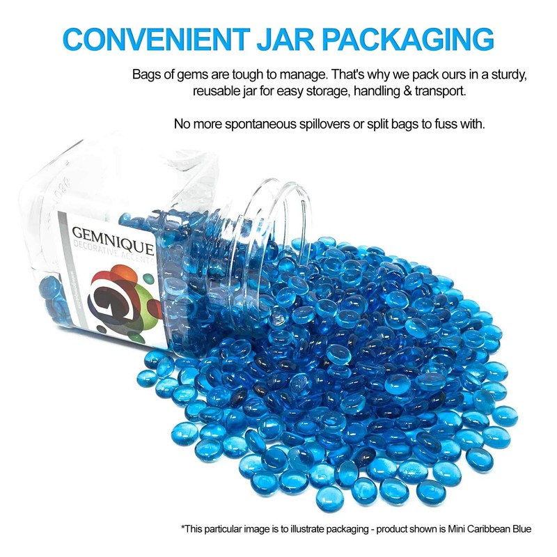 Gemnique Glass Gems - Orange/Amber (48 oz.)