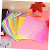 Gadpiparty 100pcs Iridescent Square Folding Paper Craft Paper Colors for